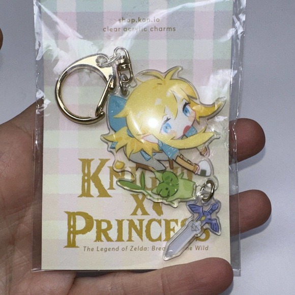 Legend of Zelda Knight X Princess Key chain NEW